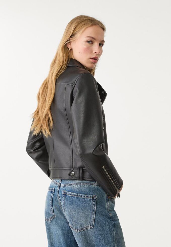 Veste motard effet cuir Veste motard effet cuir