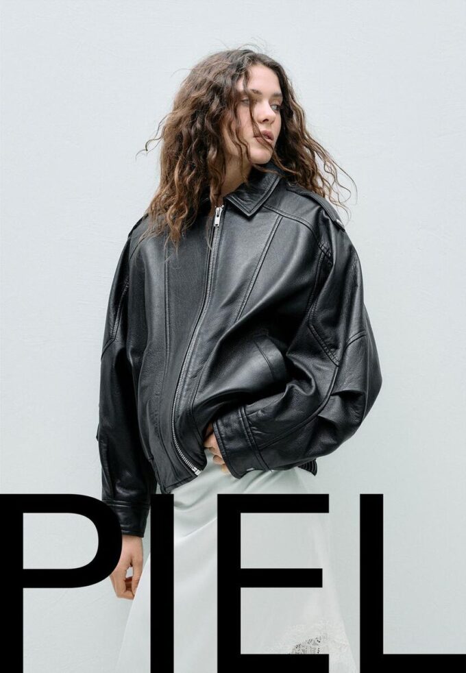 Veste oversize 100 % Cuir