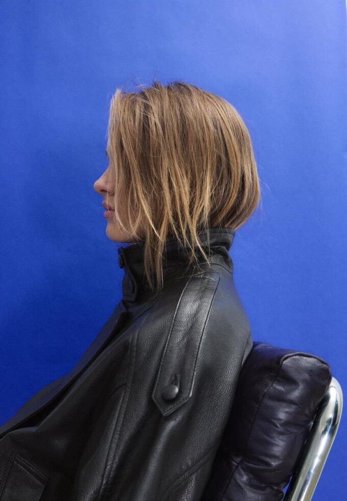 Veste oversize 100 % Cuir