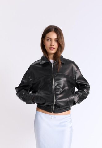 Veste oversize effet cuir