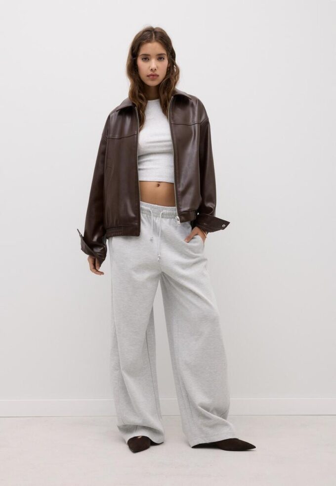 Veste oversize effet cuir Veste oversize effet cuir