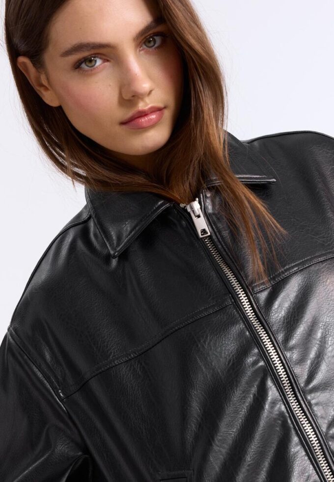 Veste oversize effet cuir Veste oversize effet cuir