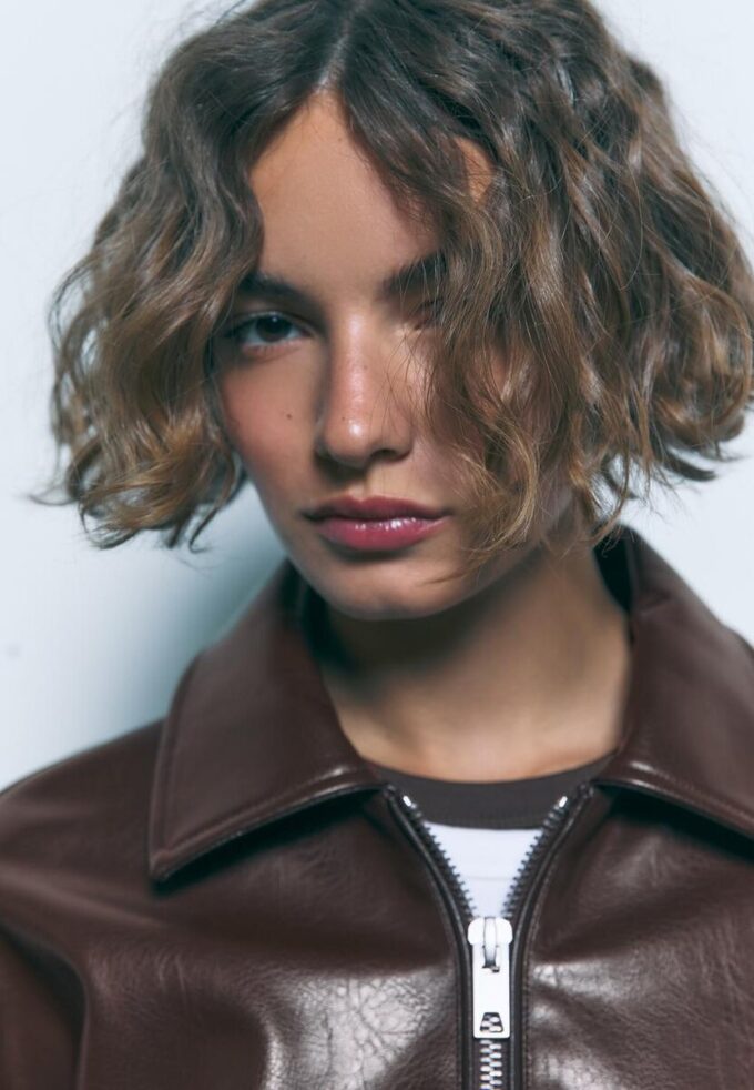 Veste oversize effet cuir Veste oversize effet cuir