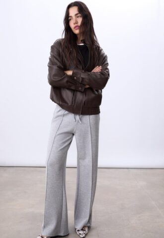 Veste oversize en simili cuir