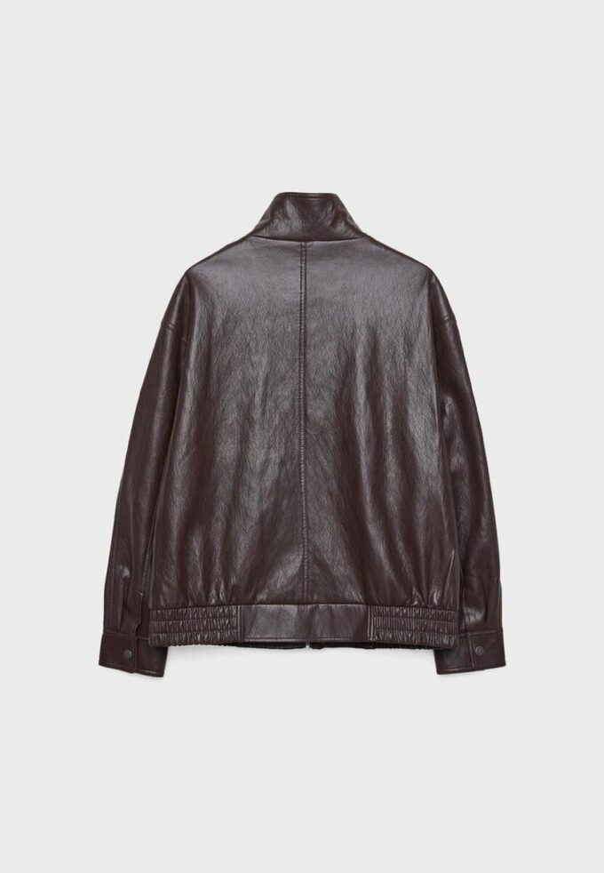 Veste oversize en simili cuir Veste oversize en simili cuir