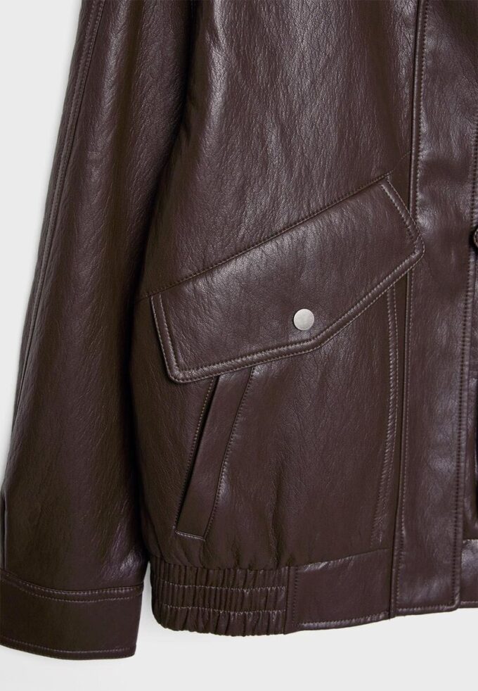 Veste oversize en simili cuir Veste oversize en simili cuir