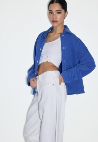 Veste à poches plaquées