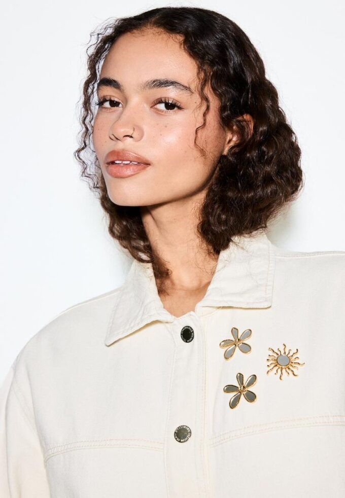 Veste à poches plaquées