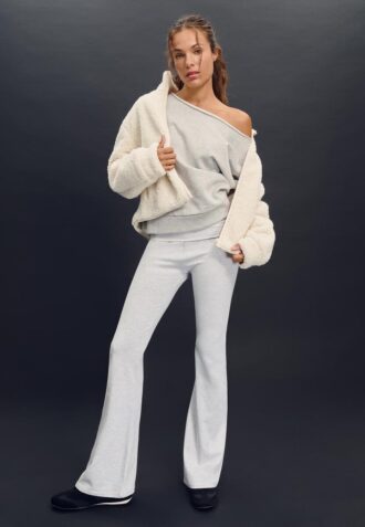 Veste zippée doublée en simili-mouton Veste zippée doublée en simili-mouton