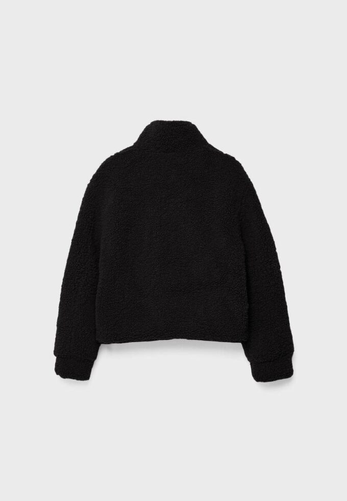 Veste zippée doublée en simili-mouton Veste zippée doublée en simili-mouton