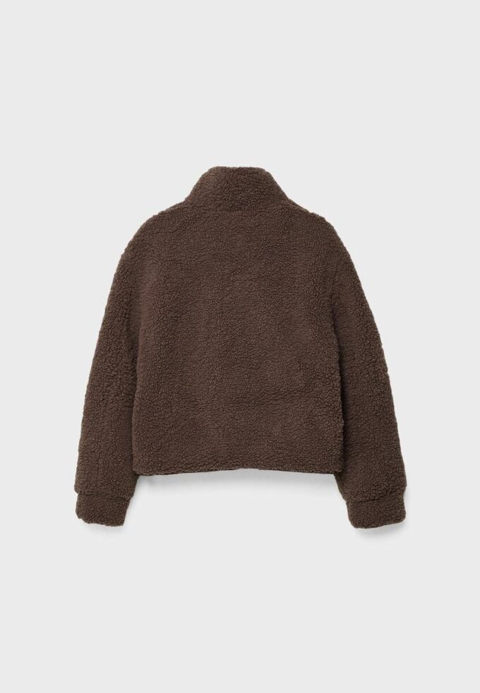 Veste zippée doublée en simili-mouton Veste zippée doublée en simili-mouton