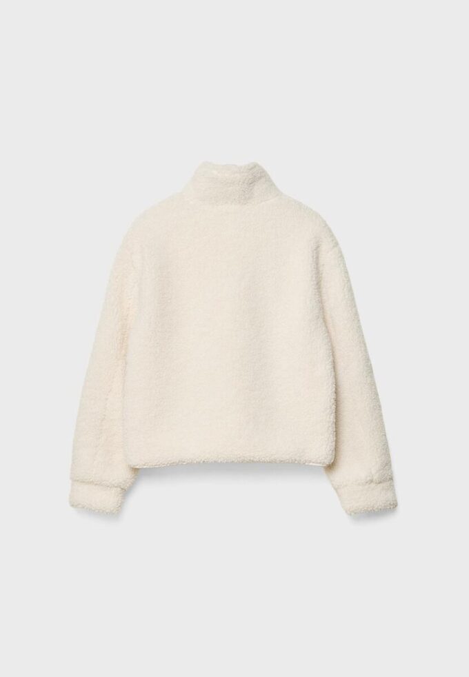 Veste zippée doublée en simili-mouton Veste zippée doublée en simili-mouton