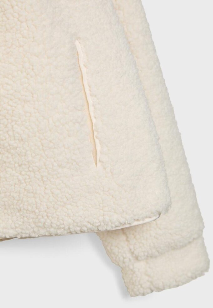 Veste zippée doublée en simili-mouton Veste zippée doublée en simili-mouton